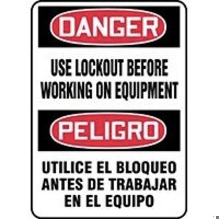 Accuform BILINGUAL Safety Sign  SPANISH SBMLKT016XV SBMLKT016XV